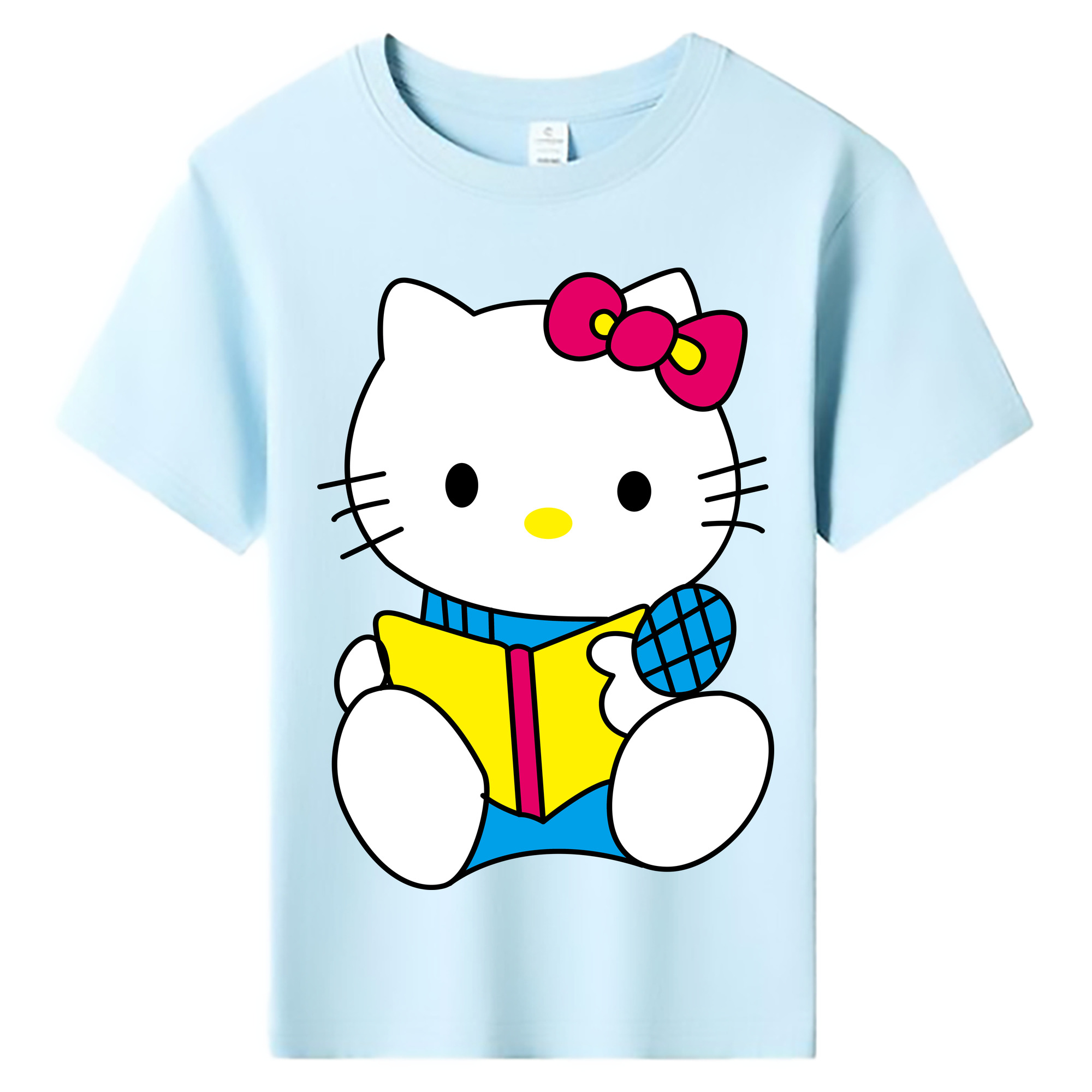 （画像用） Hello Kitty ハローキティ 綿100％キッズTシャツ（フロントプリント）